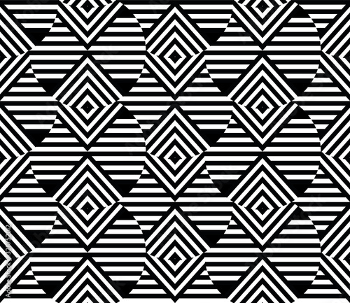 Ethnic african linear art seamless vector texture