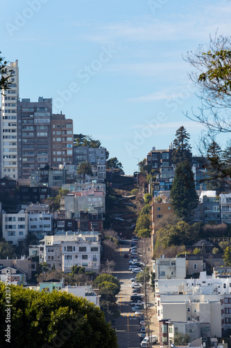 Aerial View of San Francisco Lombard Street