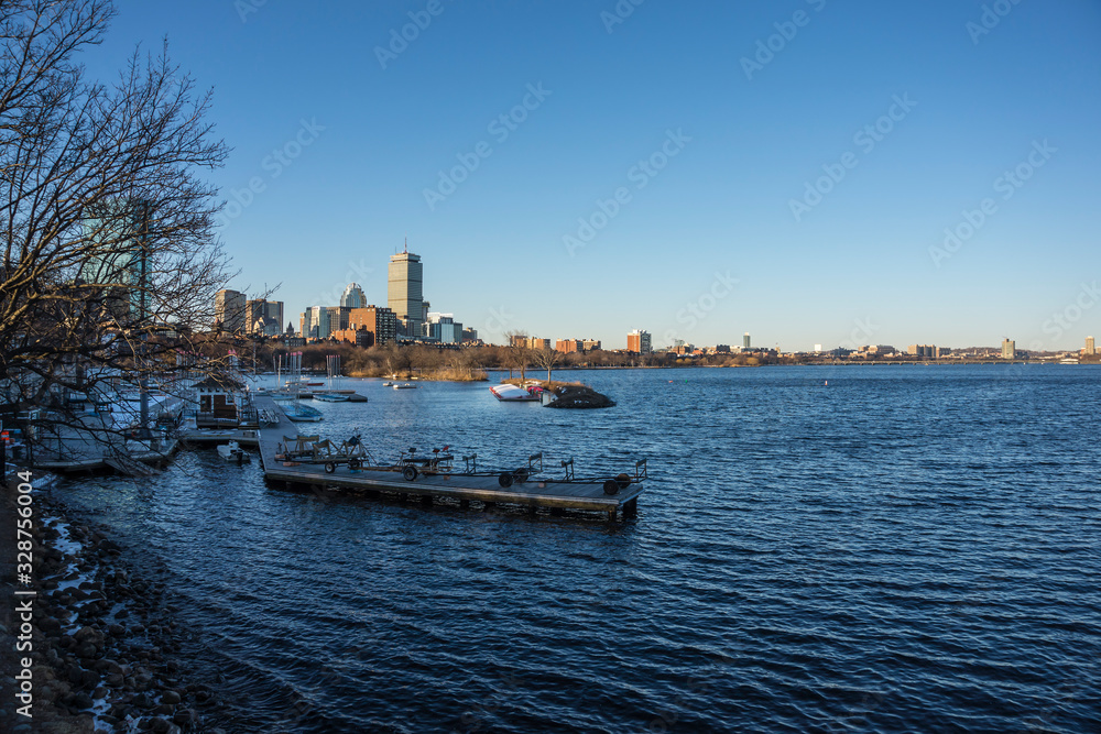 Boston seen from Charles river.
