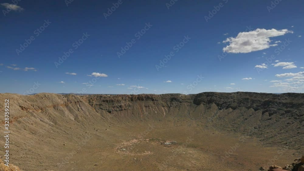 Meteor Crater Natural Landmark in Arizona USA Time Lapse Meteor Crater Natural Landmark in Arizona USA Time Lapse