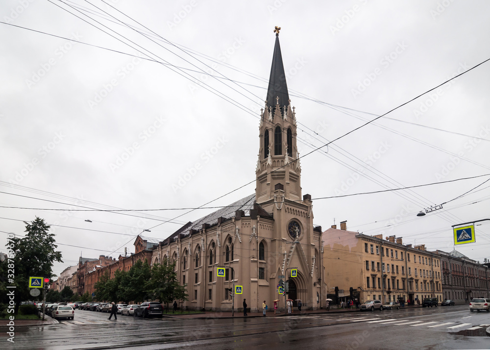 St. Michael's Lutheran Church built in 1874, Saint Petersburg.