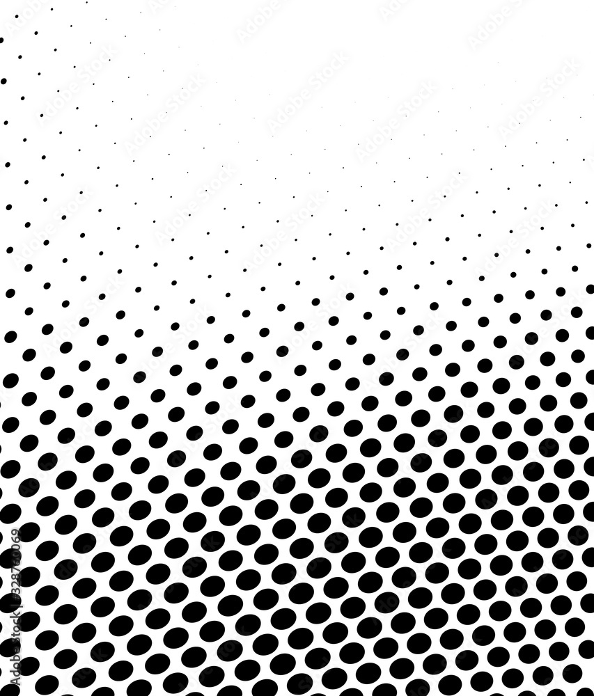 Abstract wave halftone texture. Black dots on a white background. Template for printing on fabric, wrapping paper Abstract wave halftone texture. Black dots on a white background. Template for printing on fabric, wrapping paper