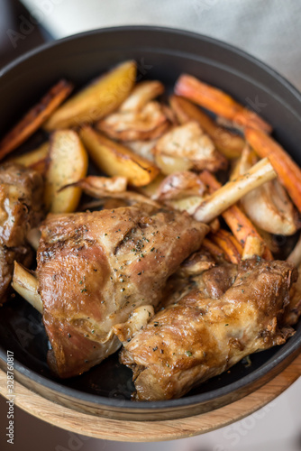 Lamb Shanks with Roasted Root Vegetables