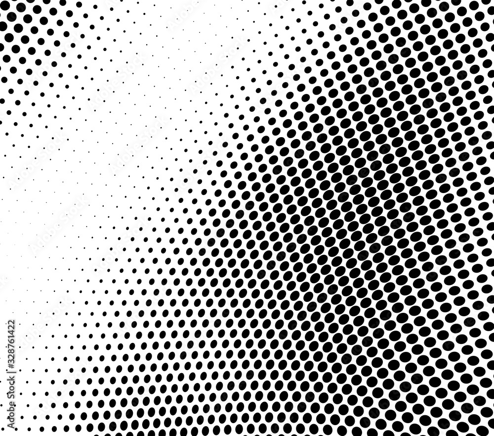 Abstract wave halftone texture. Black dots on a white background. Template for printing on fabric, wrapping paper Abstract wave halftone texture. Black dots on a white background. Template for printing on fabric, wrapping paper