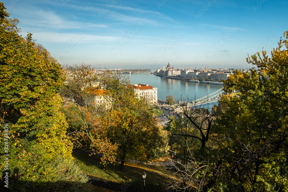 The view from Buda to Pest