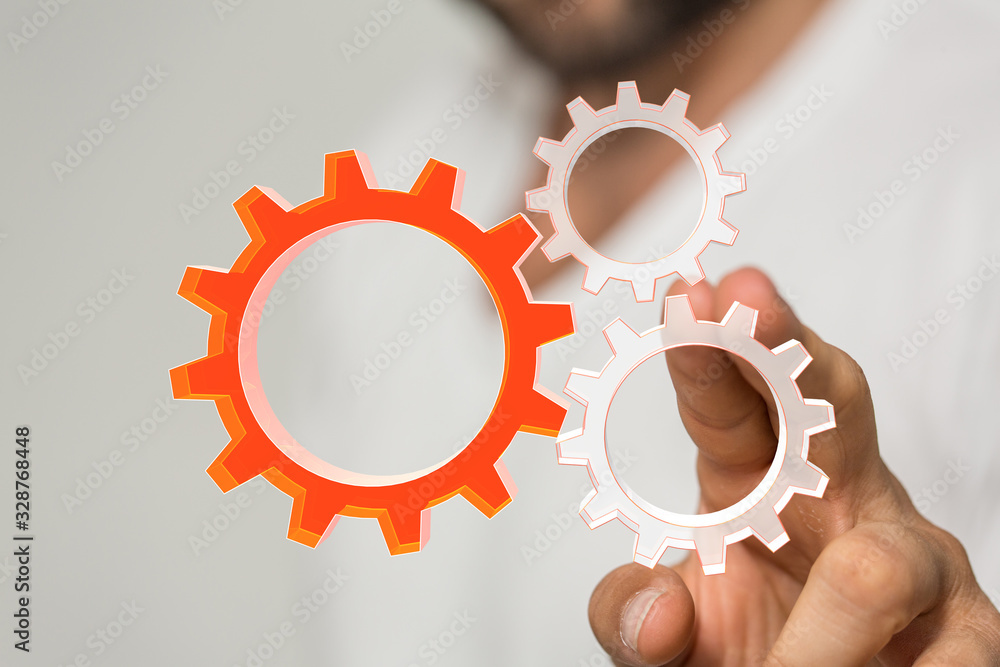 gear Technology setting concept background. gear Technology setting concept background.
