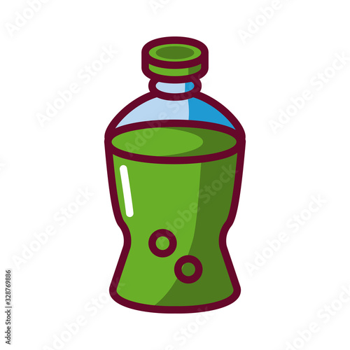 soda plastic bottle icon, fill style icon
