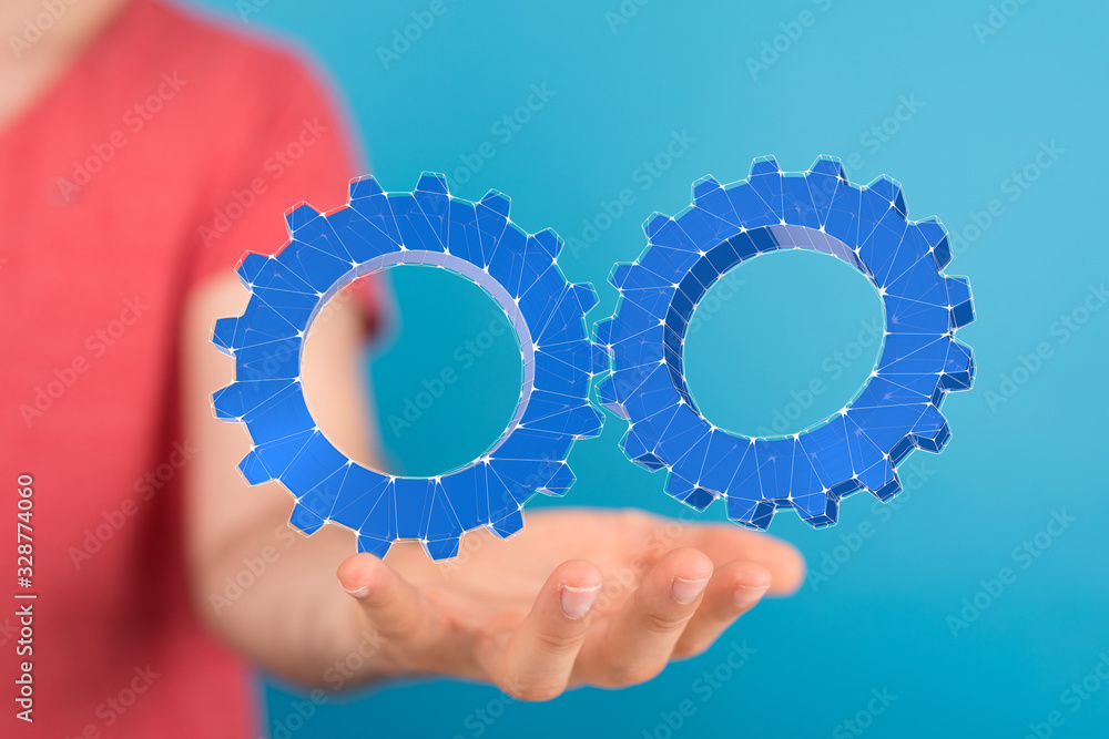 gear Technology setting concept background. gear Technology setting concept background.