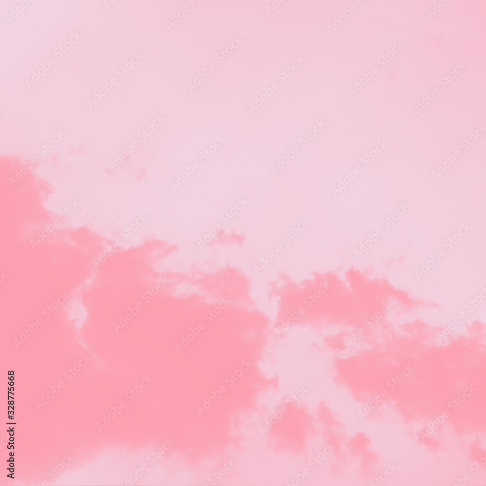 Pastel pink gradient abstract background. Pink watercolor abstract sky background