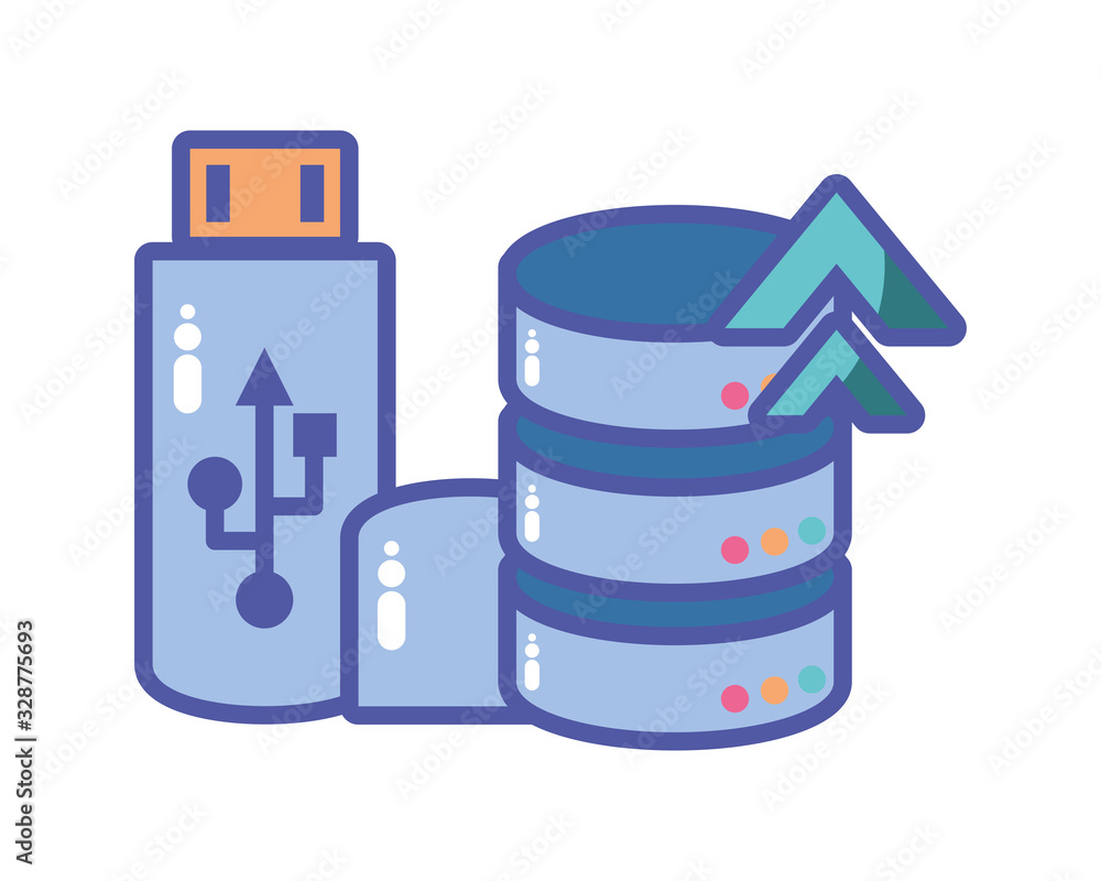 cloud database seo icons in white background cloud database seo icons in white background
