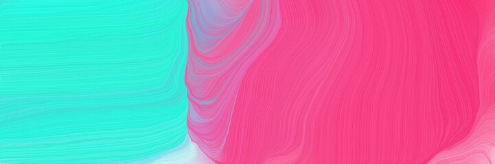 Fotobehang Roze Golvende lijnen in pastelkleuren  © Eigens
