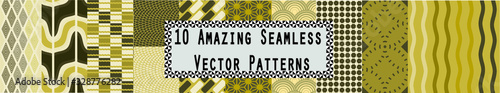 10 Amazing Seamless Vector Patterns Lemon Tart