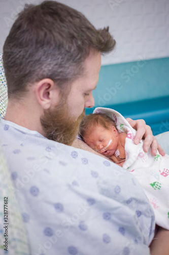 dad with nicu baby