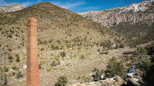 A daytime time lapse of the Panamint City Ghost town, an abandoned mine site, in Death Valley National Park, California