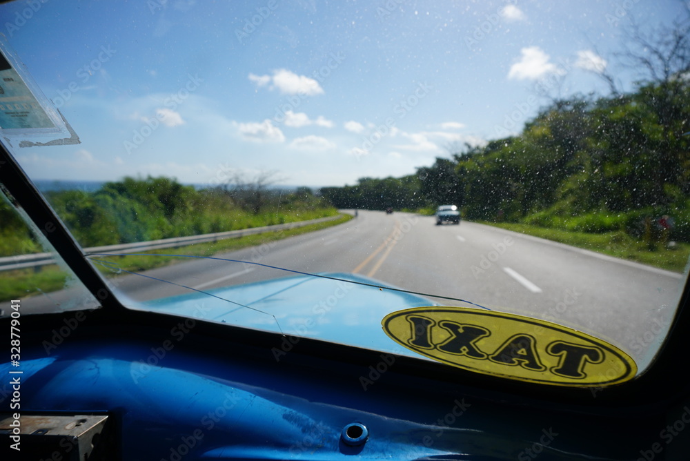 Traveling By Taxi in Cuba 