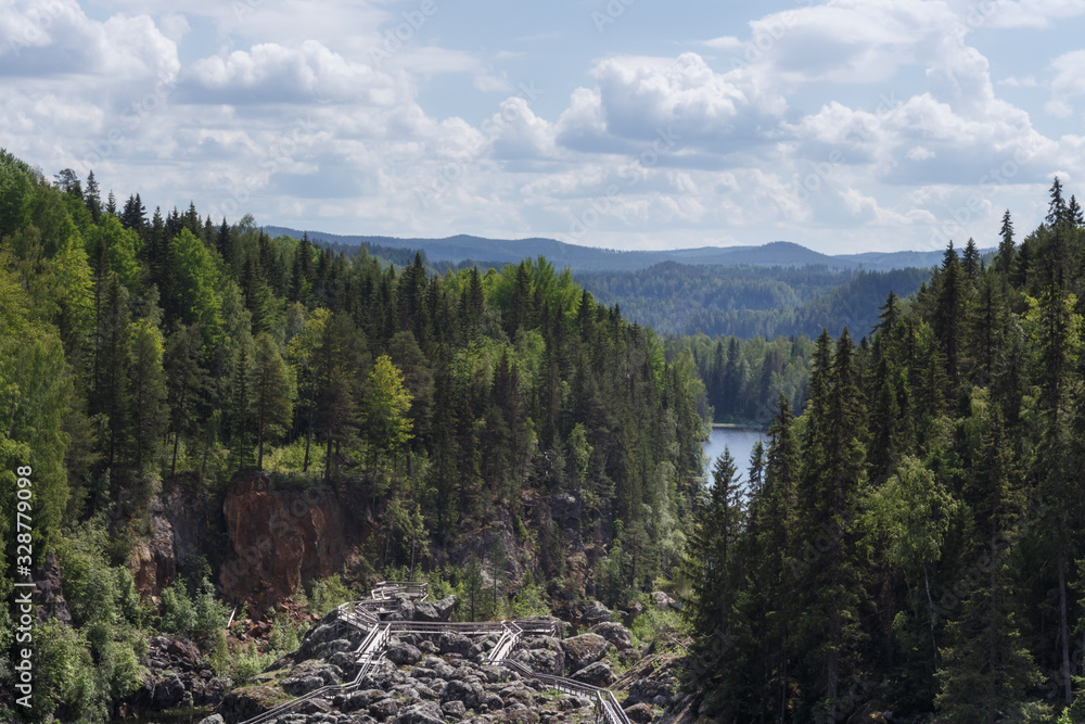 Remains of a dry river at Döda Fallet in Sweden Remains of a dry river at Döda Fallet in Sweden