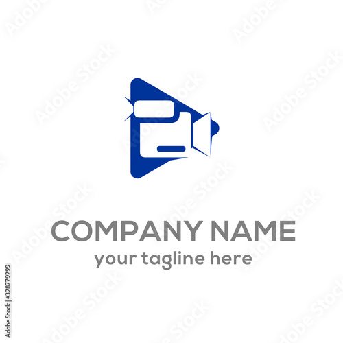 vector logo of playing film video camera. perfect in film production