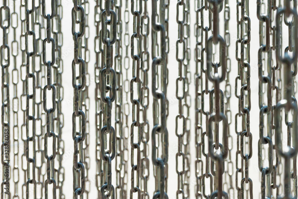 Lots of metal chains background texture Lots of metal chains background texture