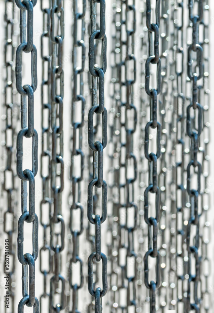 Lots of metal chains background texture Lots of metal chains background texture