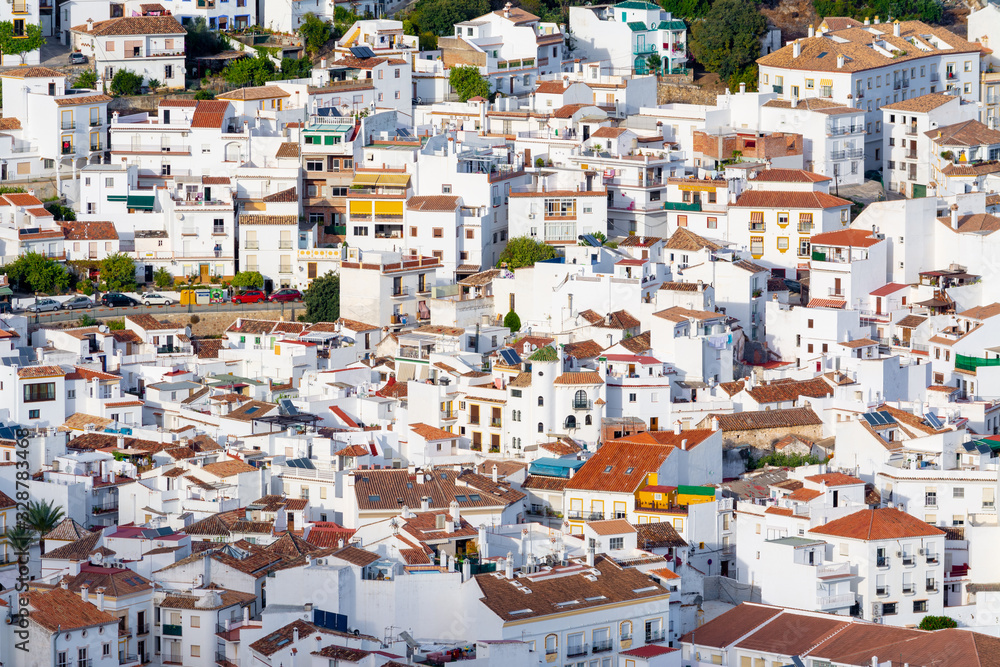 Typical andalusian white village in Spain