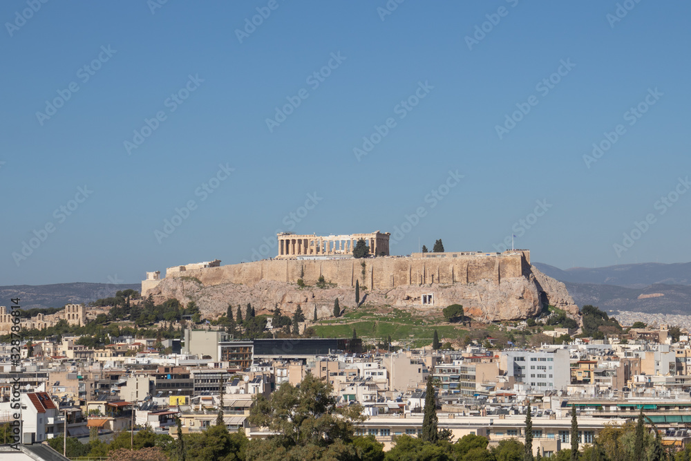 Obraz premium Cityscape of parthenon in athens, greece
