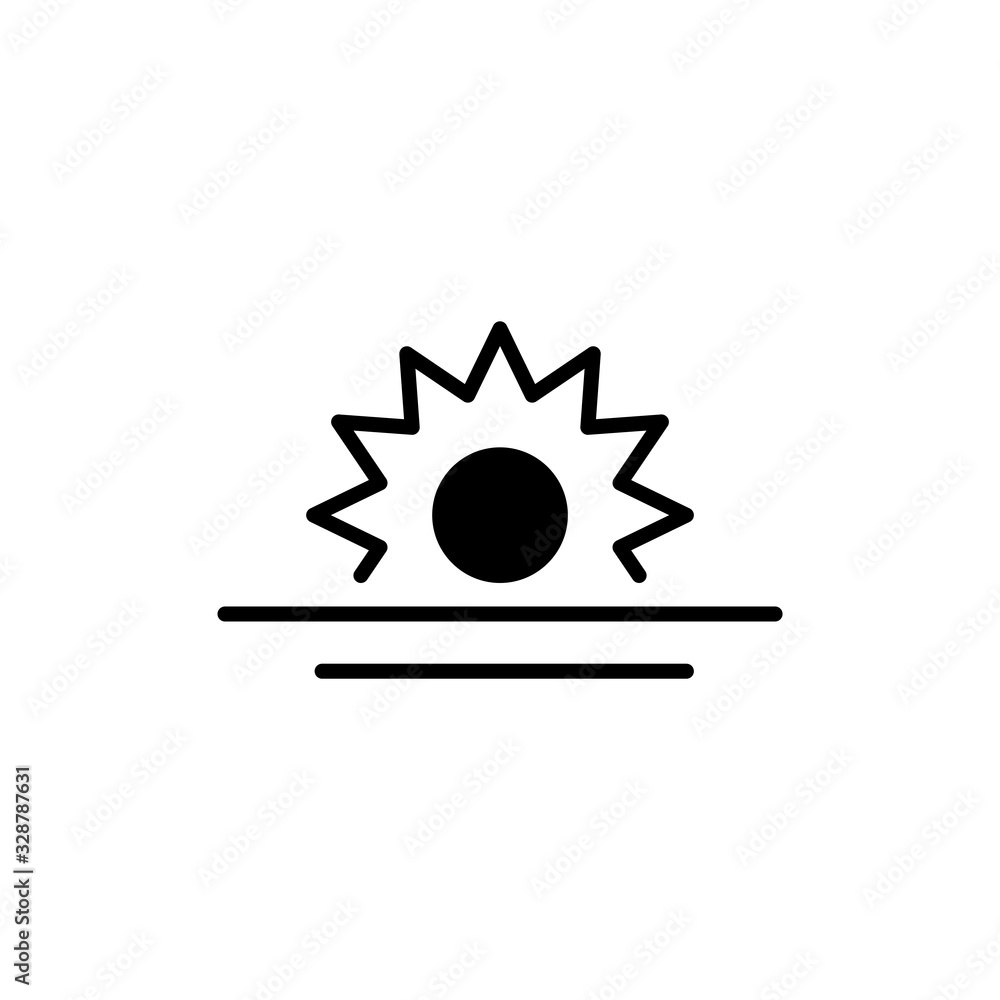 Vector illustration, sunset icon design Vector illustration, sunset icon design