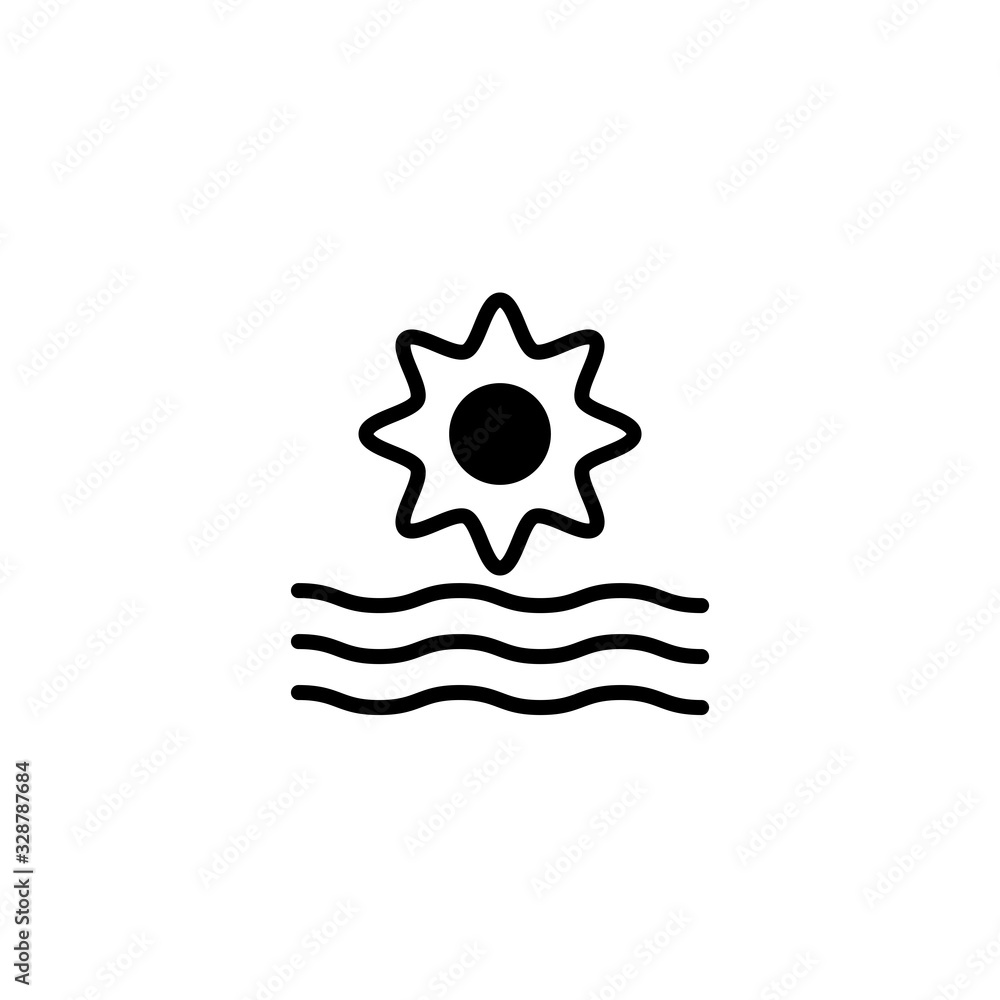 Vector illustration, sunset icon design Vector illustration, sunset icon design