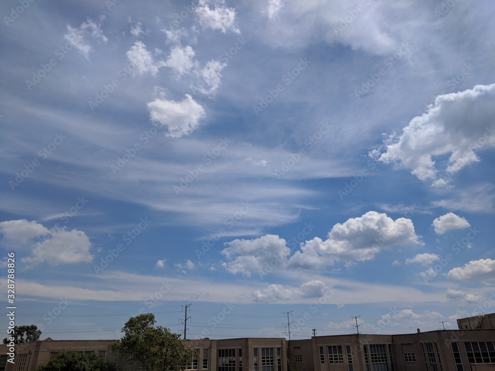 Blue Sky and Beautiful Clouds