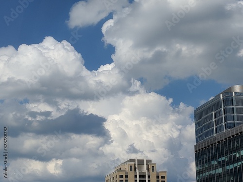 White Clouds Over the City