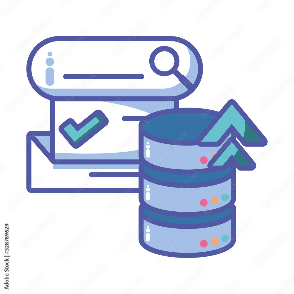 cloud database seo icons in white background cloud database seo icons in white background