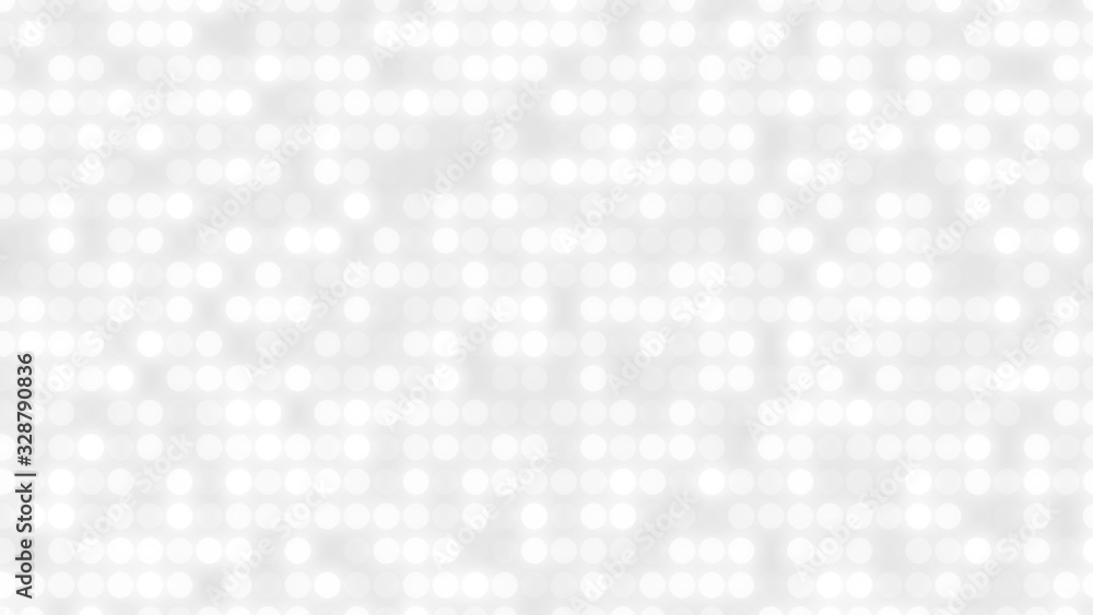 Dot white gray pattern gradient texture background. Abstract  technology big data digital background. 3d rendering.