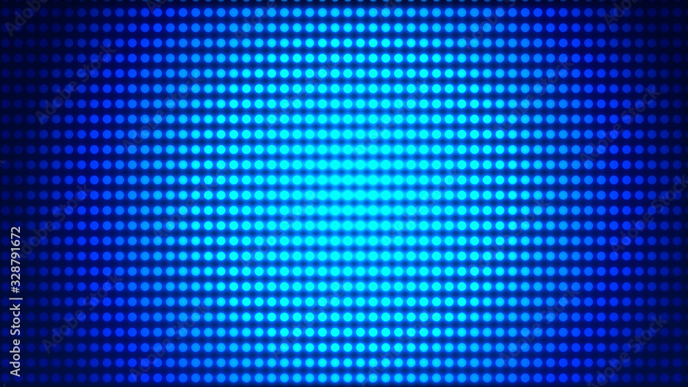 Dot  white blue pattern screen led light gradient texture background. Abstract  technology big data digital background. 3d rendering.