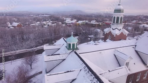 Small Town Campus in Winter photo