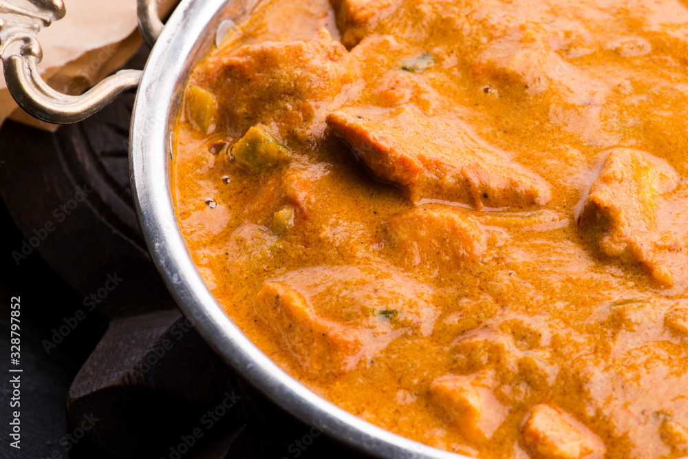 A delicious bowl of creamy chicken tikka masala A delicious bowl of creamy chicken tikka masala