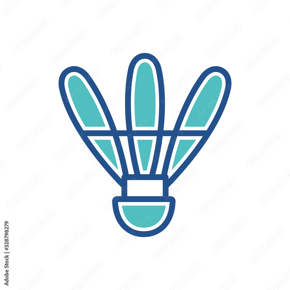shuttlecock icon design, flat style icon collection shuttlecock icon design, flat style icon collection
