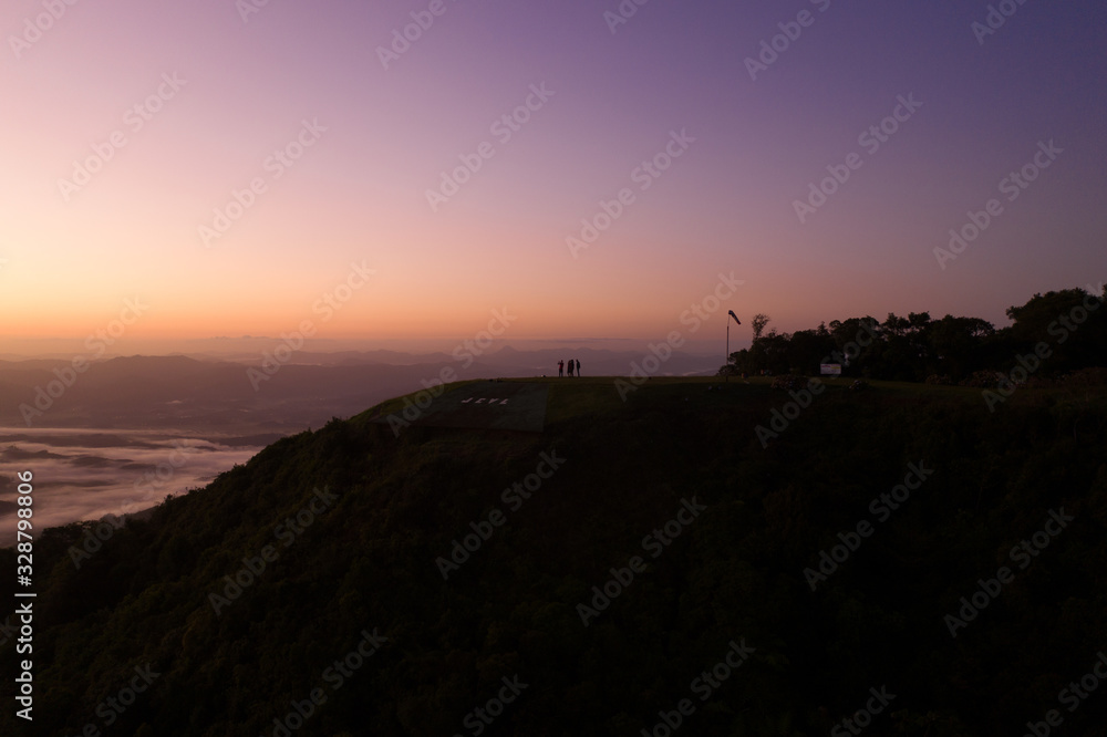 Sunrise at antenna hill