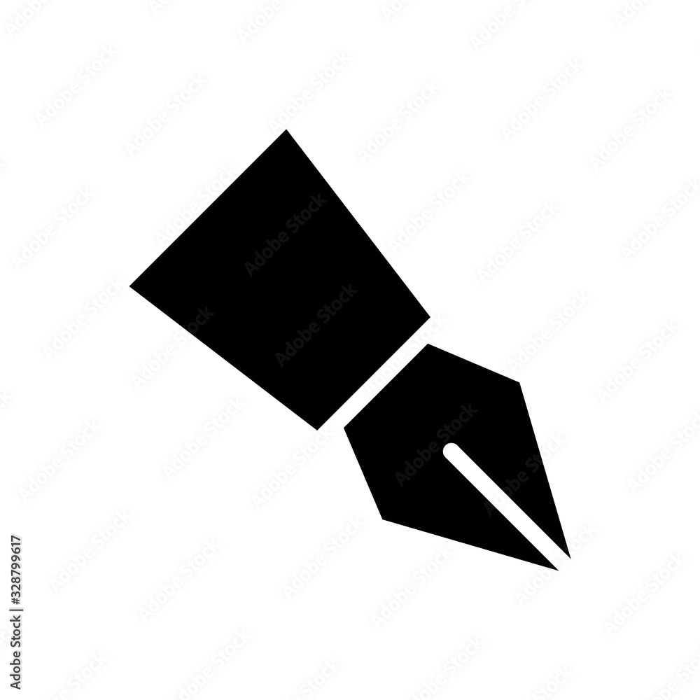 Fountain pen icon vector in trendy flat style design. Vector illustration Fountain pen icon vector in trendy flat style design. Vector illustration