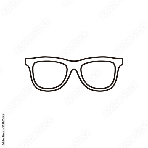 Glasses icon vector isolated on white background. Stylish Eyeglasses. Glasses icon on white background. Optical concept.