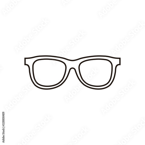 Glasses icon vector isolated on white background. Stylish Eyeglasses. Glasses icon on white background. Optical concept.