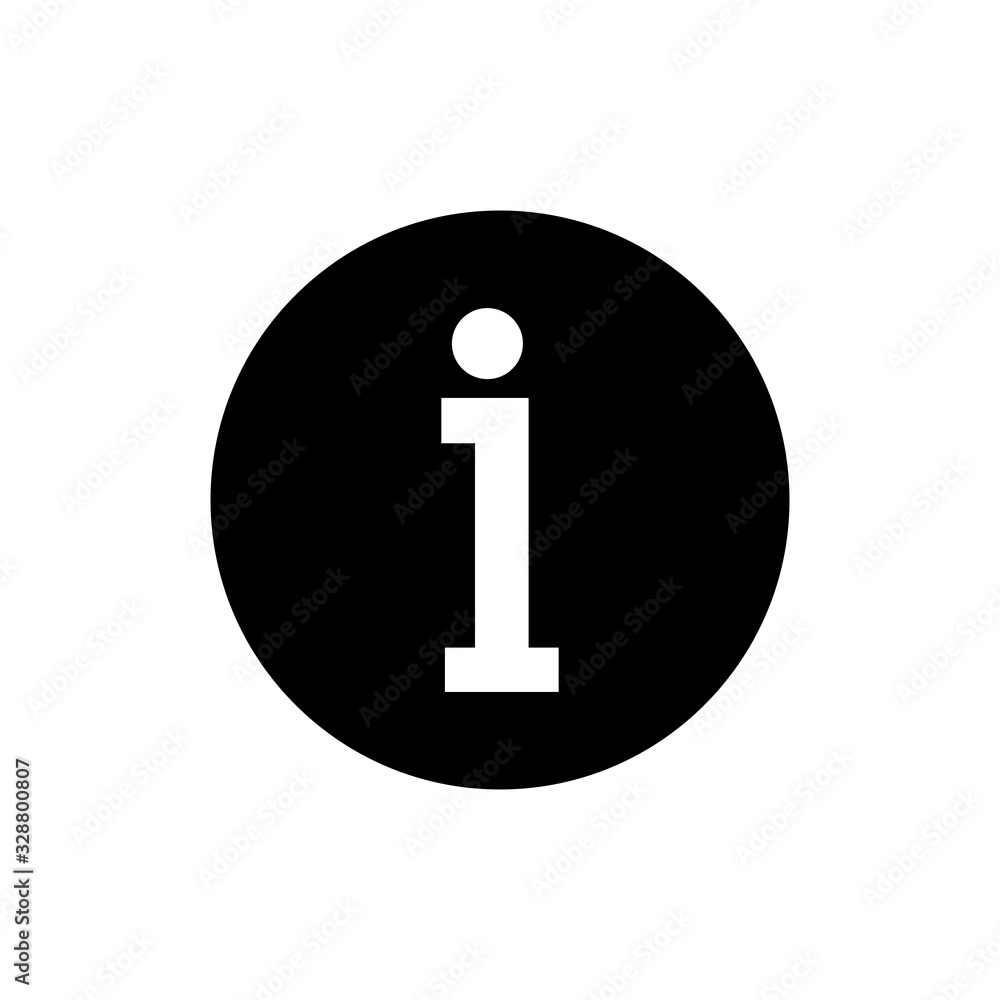 Information icon isolated on white background. Info sign. About us Information icon isolated on white background. Info sign. About us