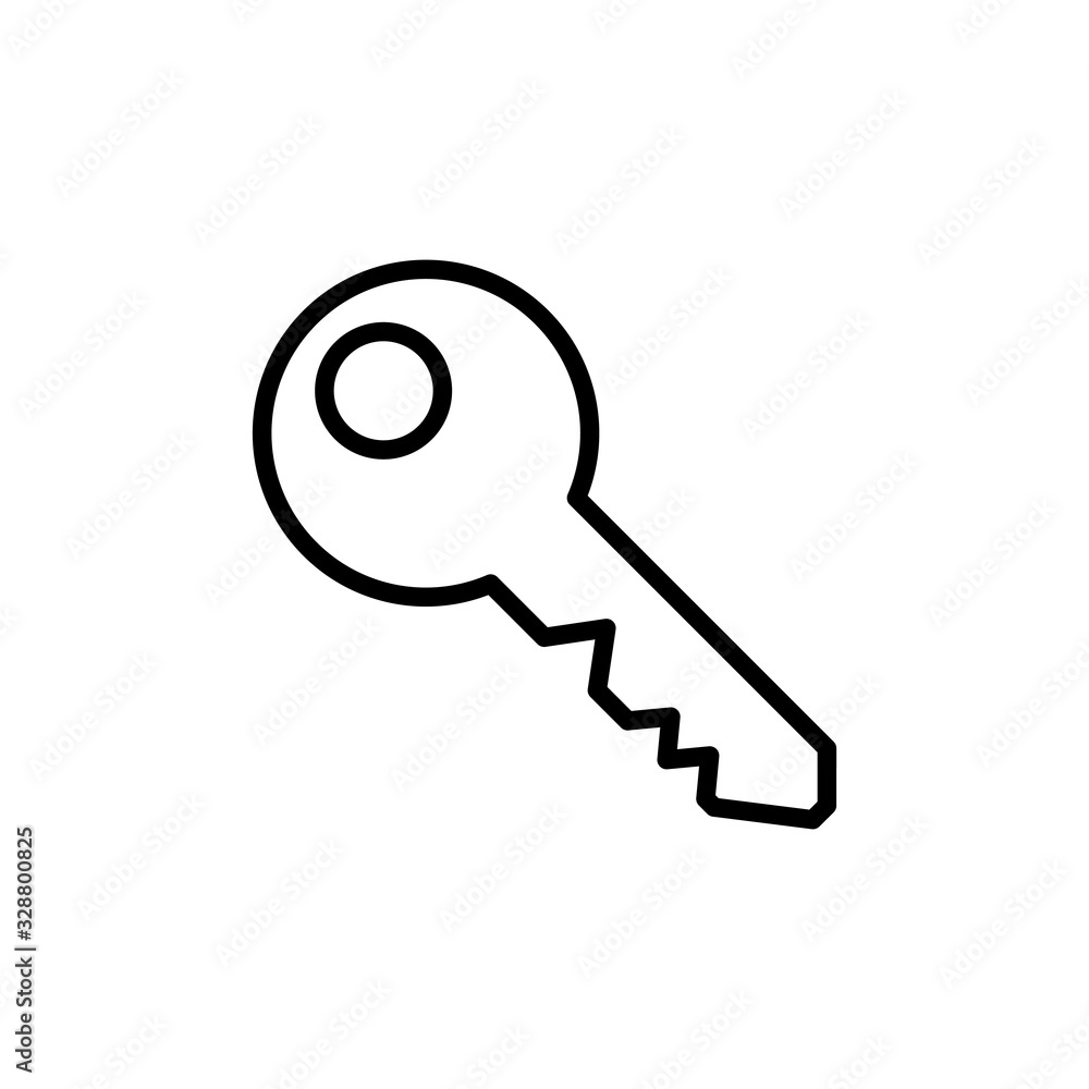 Key icon isolated on white background. Key vector icon. Key symbol Key icon isolated on white background. Key vector icon. Key symbol