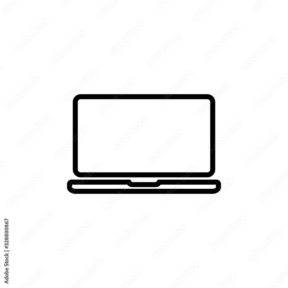 Laptop icon isolated on white background. Laptop vector icon Laptop icon isolated on white background. Laptop vector icon