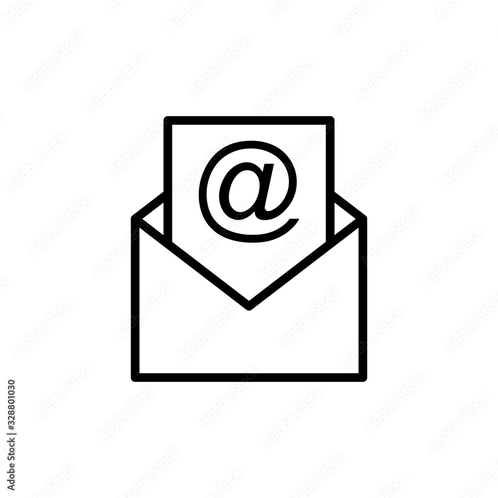 Mail vector icon isolated on white background. E-mail icon. Envelope illustration. Message Mail vector icon isolated on white background. E-mail icon. Envelope illustration. Message