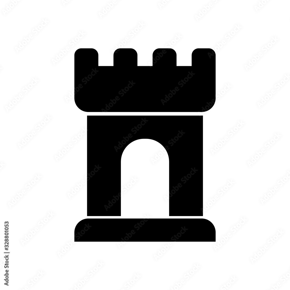 tower of security system silhouette style icon vector design tower of security system silhouette style icon vector design