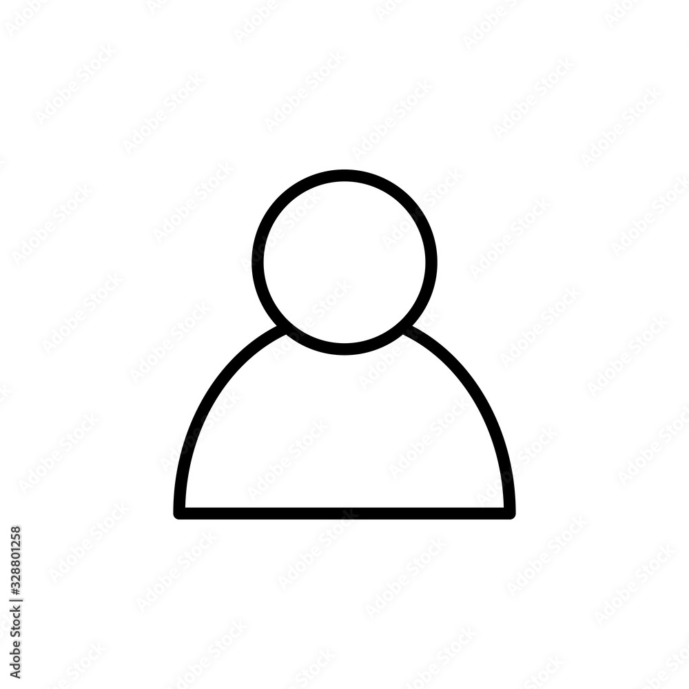 people icon isolated on white background. person icon. User vector icon people icon isolated on white background. person icon. User vector icon