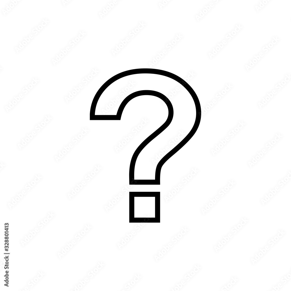 Question Icon isolated on white background. Question mark sign. help icon. Faq Question Icon isolated on white background. Question mark sign. help icon. Faq