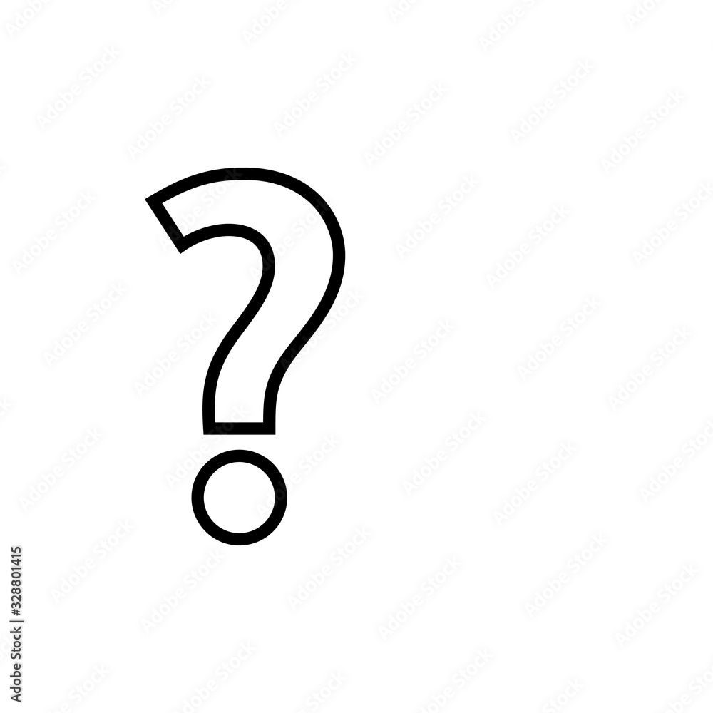 Question Icon isolated on white background. Question mark sign. help icon. Faq Question Icon isolated on white background. Question mark sign. help icon. Faq