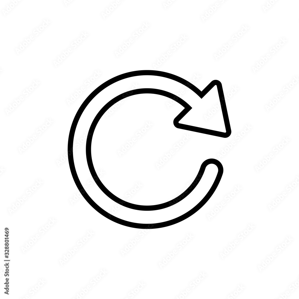 Refresh icon isolated on white background. Reload icon vector. Update icon. convert icon Refresh icon isolated on white background. Reload icon vector. Update icon. convert icon
