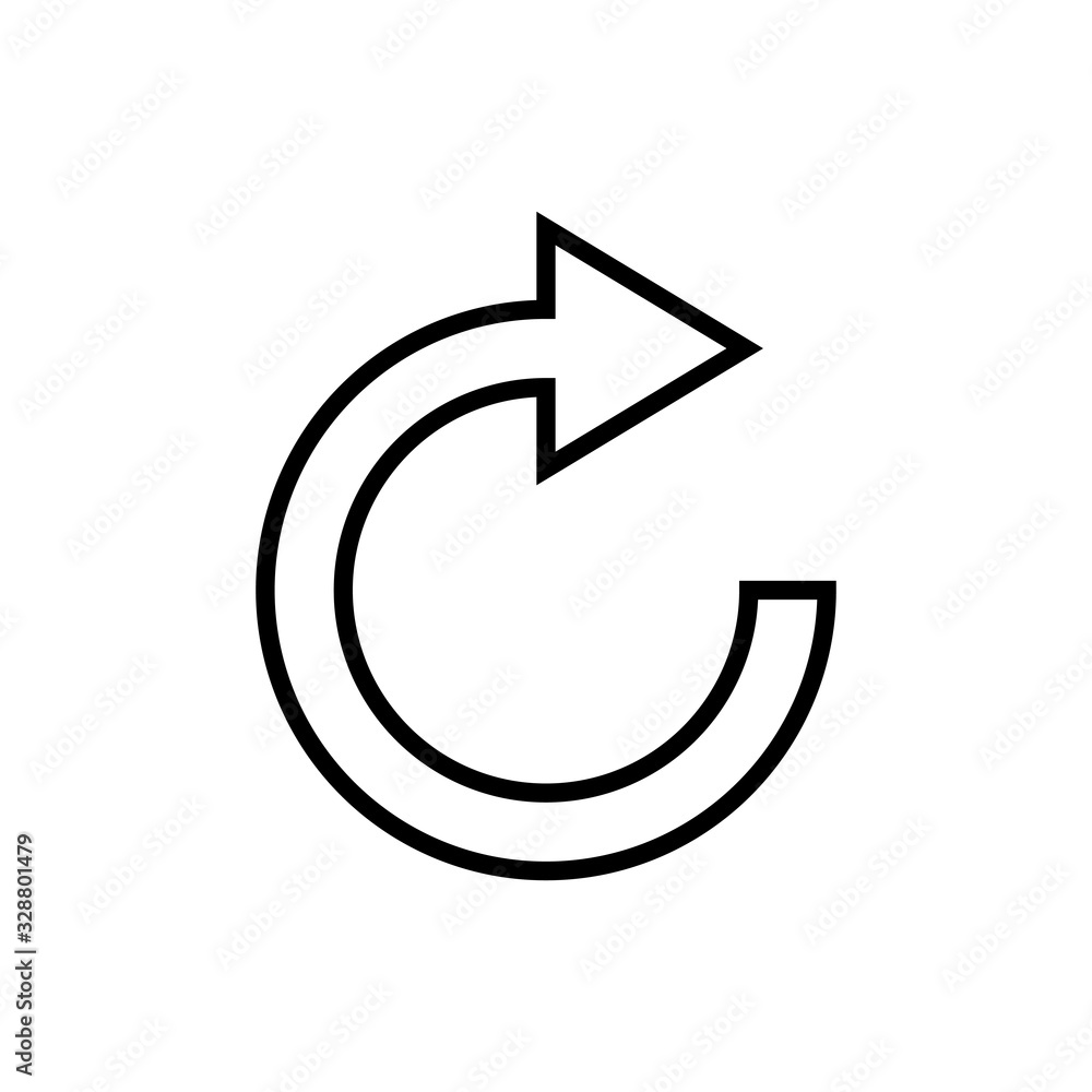Refresh icon isolated on white background. Reload icon vector. Update icon. convert icon Refresh icon isolated on white background. Reload icon vector. Update icon. convert icon