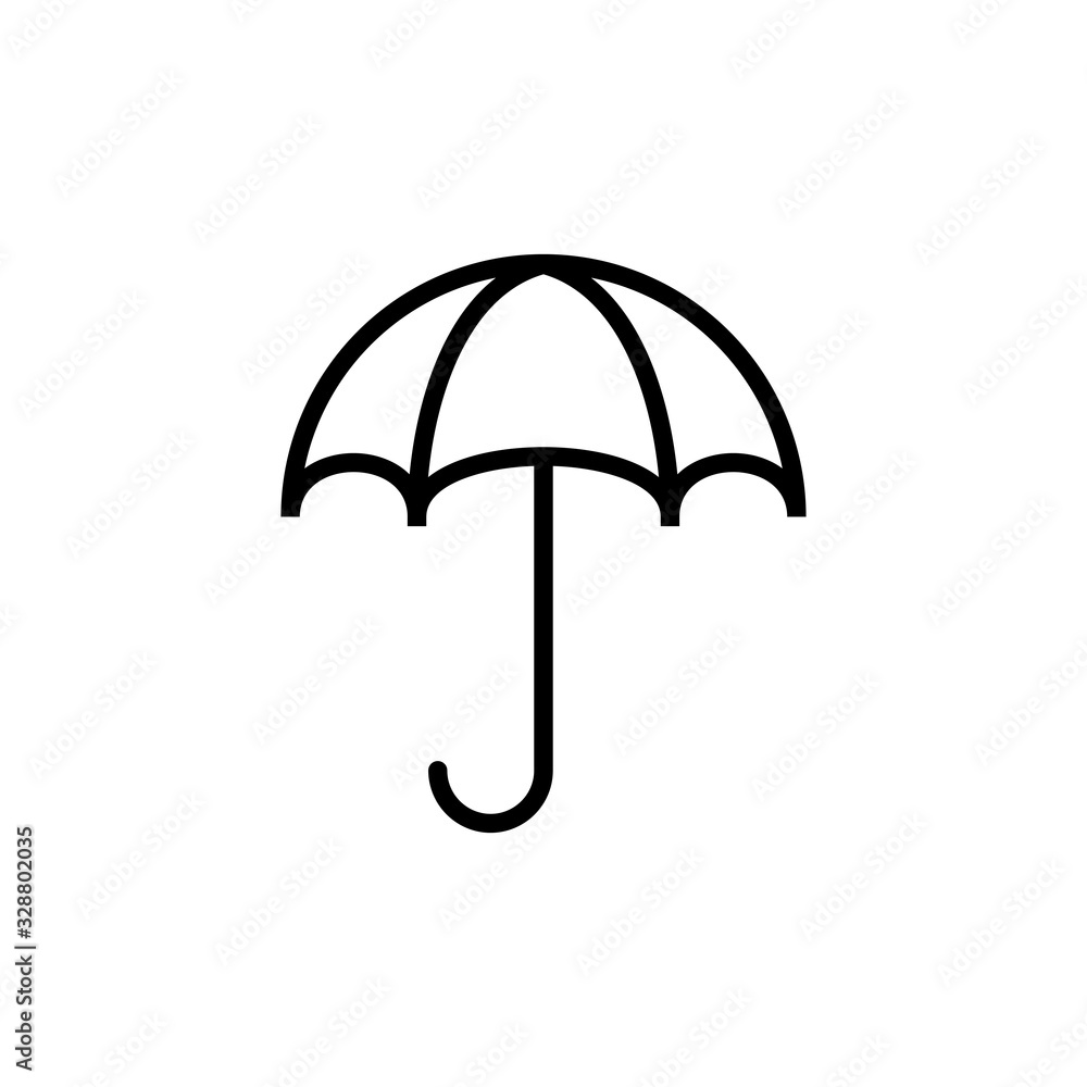 umbrella icon isolated on white background. Umbrella vector icon umbrella icon isolated on white background. Umbrella vector icon